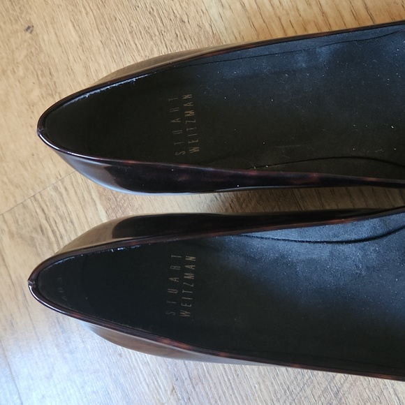 Stuart Weitzman Sonata tortoise shell kitten heels size 6.5 - Picture 8 of 12